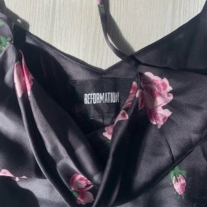 Reformation Sami Silk Top